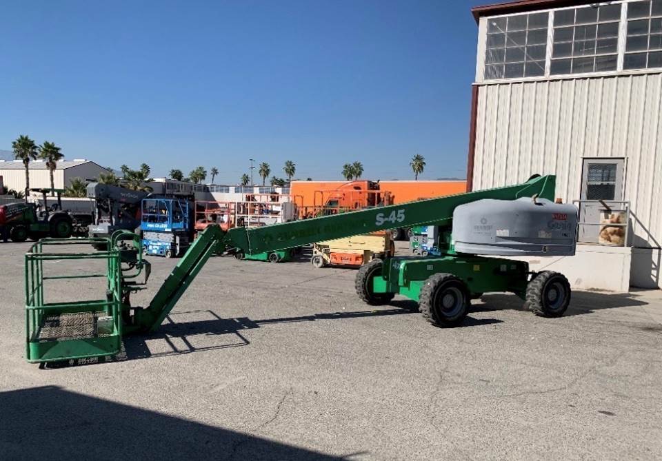Aerial Boom Lift 2015 Genie S45 4x4x4 45' Platform with Jib Diesel Manlift Telescopic