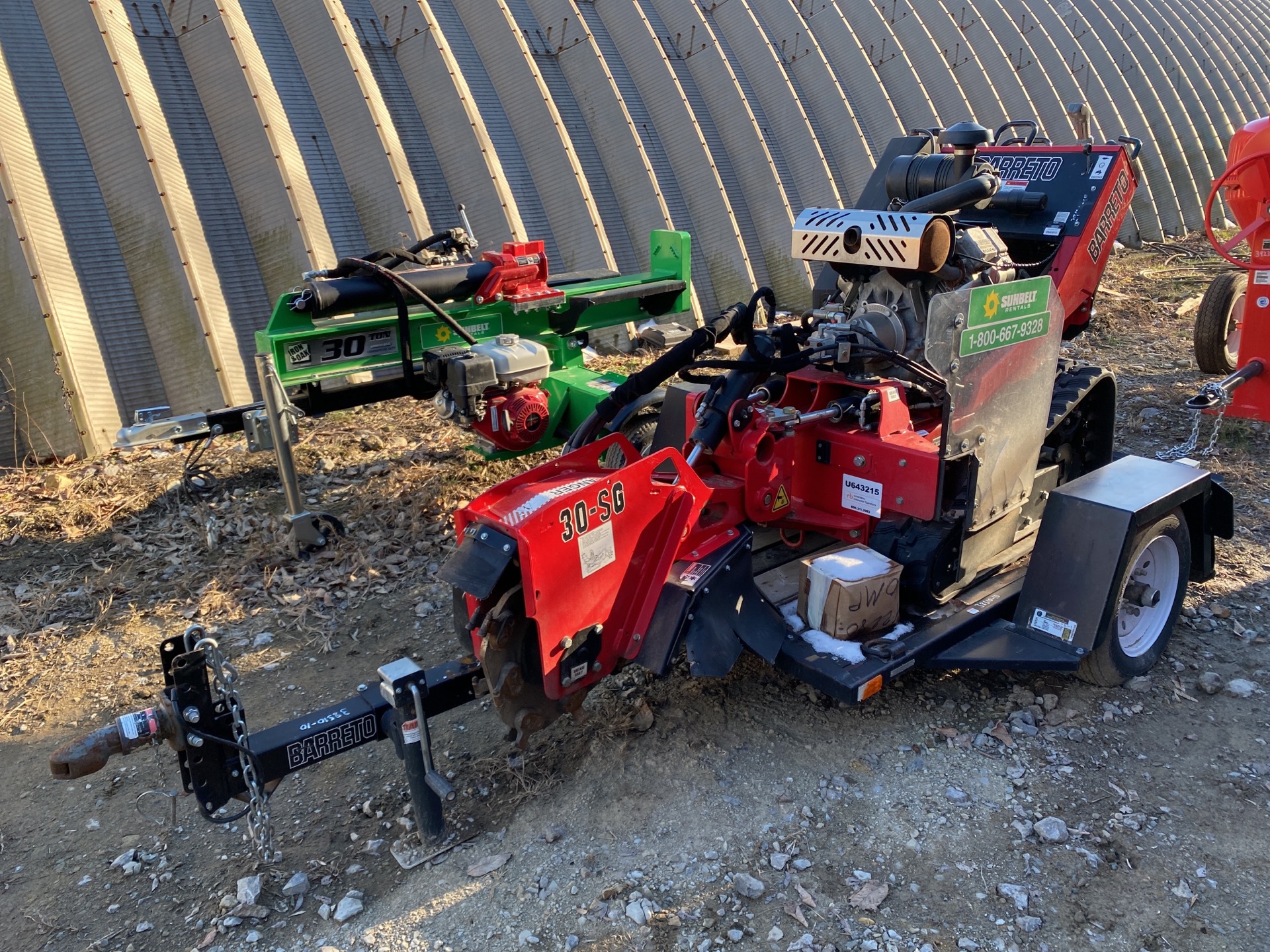 2020 Barreto 30-SG Walk-Behind Stump Grinder with Barreto Trailer